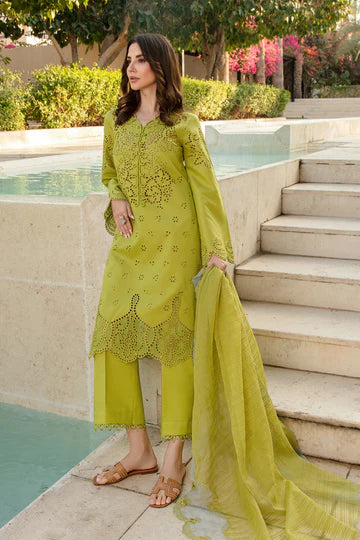 Embroidered Lawn Unstitched 3PC Set | RJ7115