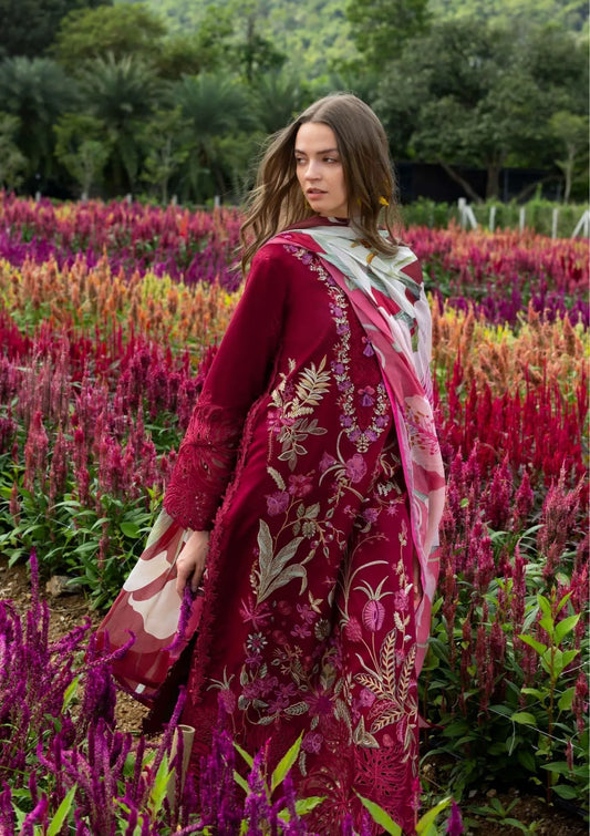 Embroidered Lawn Unstitched 3PC Set | RJ7117
