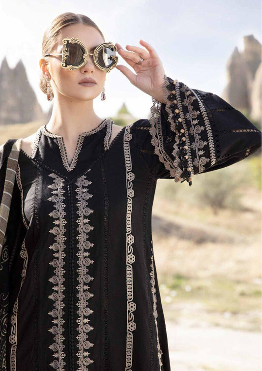 Embroidered Dhanak Unstitched 3PC Set | FS3026