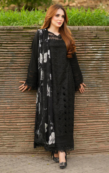 Embroidered Lawn Unstitched 3PC Set | MM1217