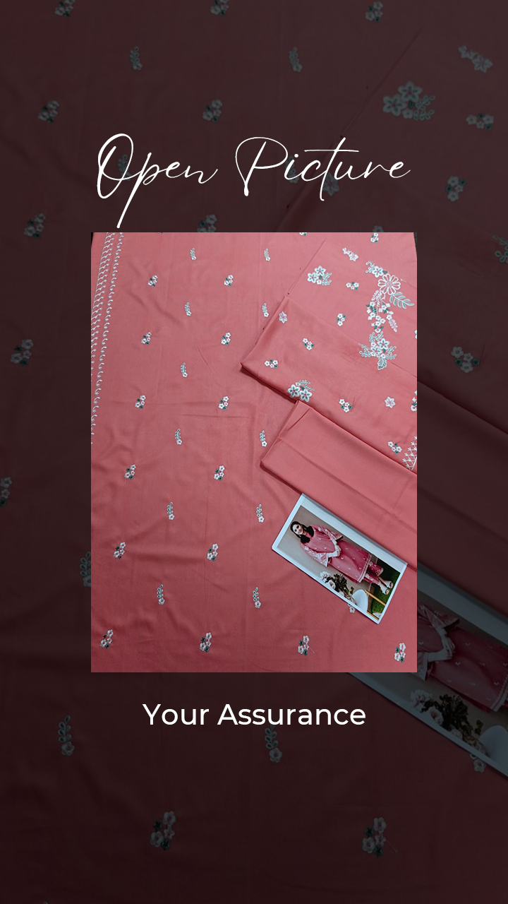 Embroidered Khaddar Unstitched 2PC Set | RF1146