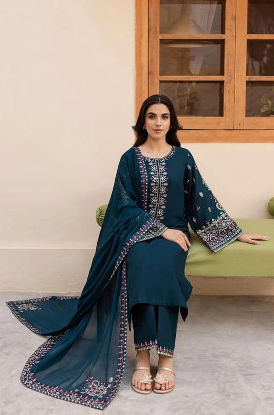 Embroidered Lawn Unstitched 3PC Set | RF1315