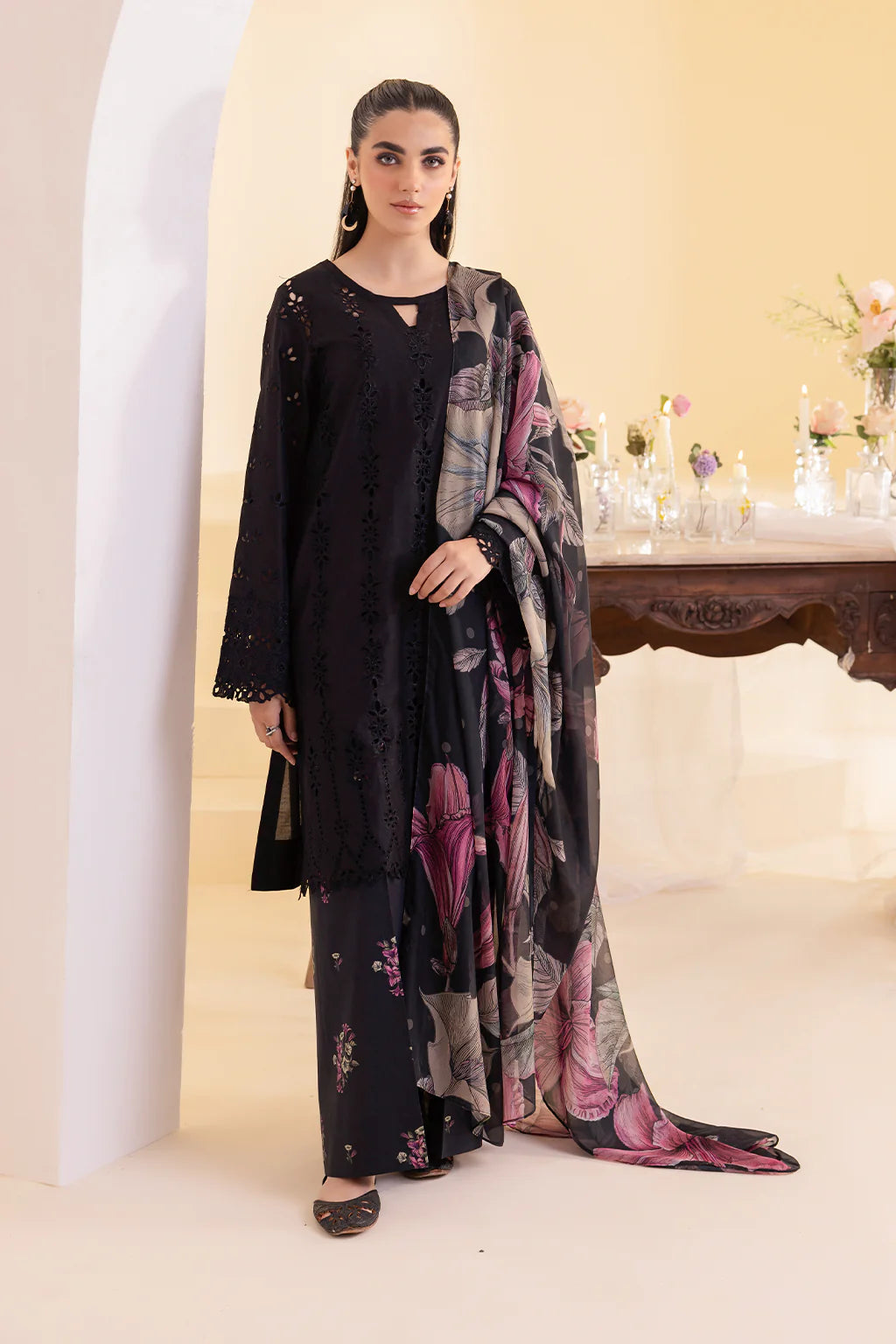 Embroidered Lawn Unstitched 3PC Set | MM1260