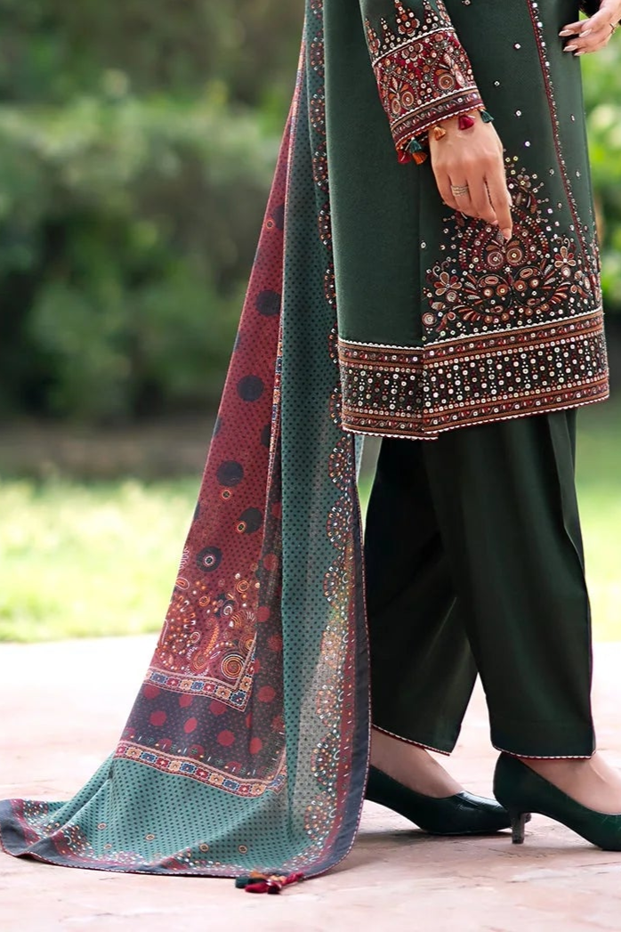 Embroidered Lawn Unstitched 3PC Set | MM1225