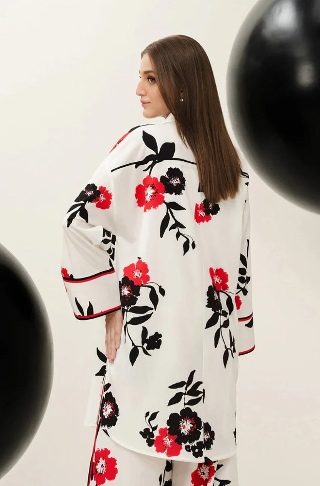 Printed Shamooz Silk Unstitched 2PC Set | RF1213