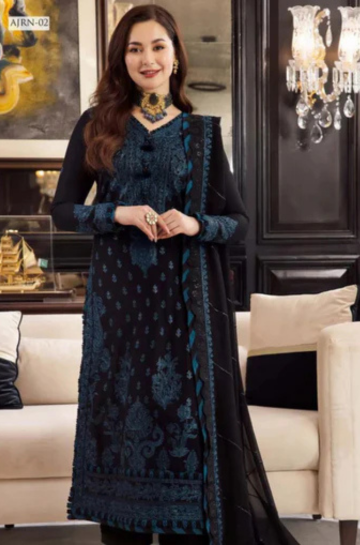 Embroidered Lawn Unstitched 3PC Set | MM1237