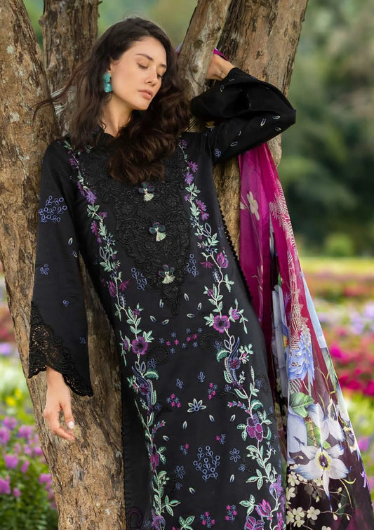 Embroidered Lawn Unstitched 3PC Set | RJ7112