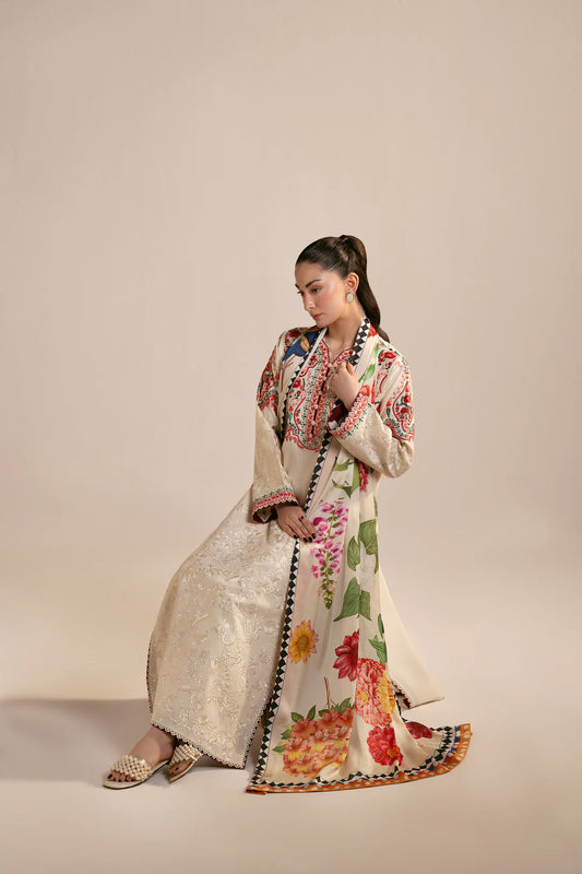 Embroidered Lawn Unstitched 3PC Set | AM7118