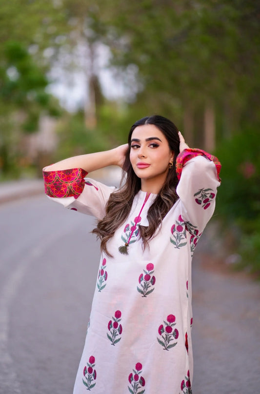 Printed Lawn Unstitched 2PC Set | RF1107