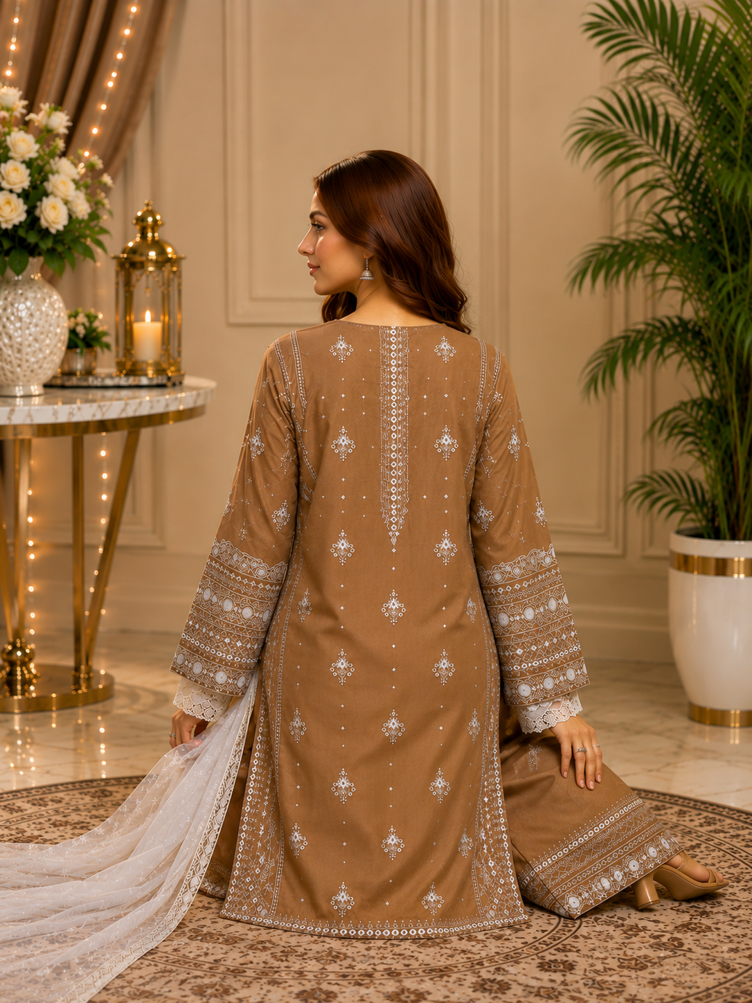 Embroidered Lawn Unstitched 3PC | RV7132
