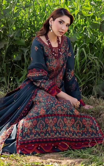 Embroidered Lawn Unstitched 3PC Set | FS1410