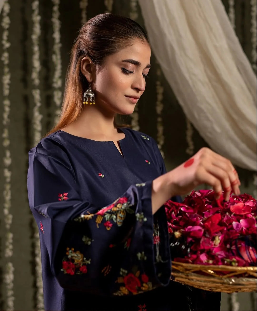 Embroidered Dhanak Unstitched 2PC Set | FS3014