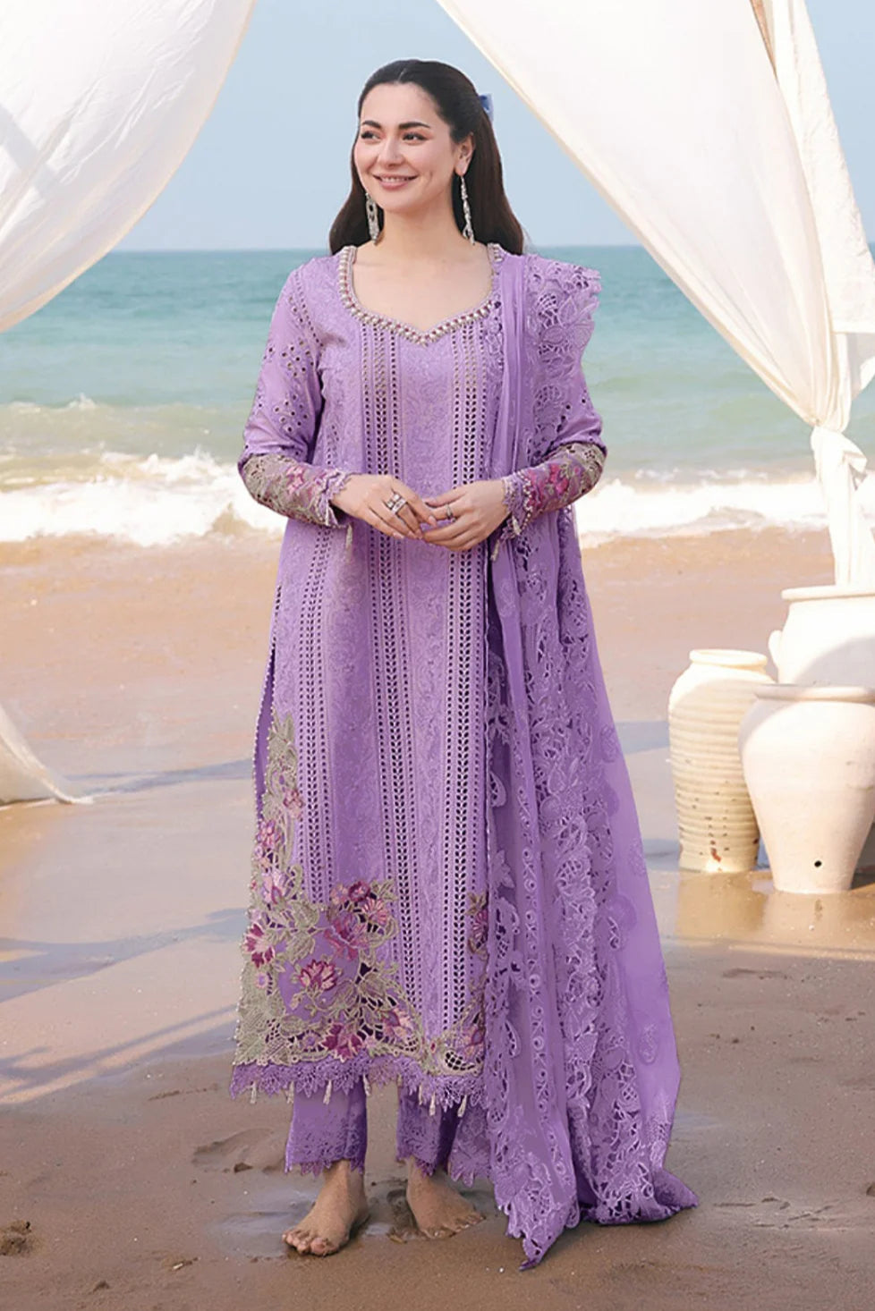 Embroidered Lawn Unstitched 3PC Set | MM1242