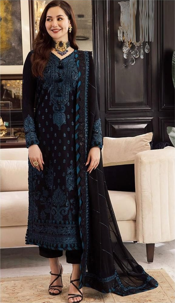 Embroidered Lawn Unstitched 3PC Set | MM1237