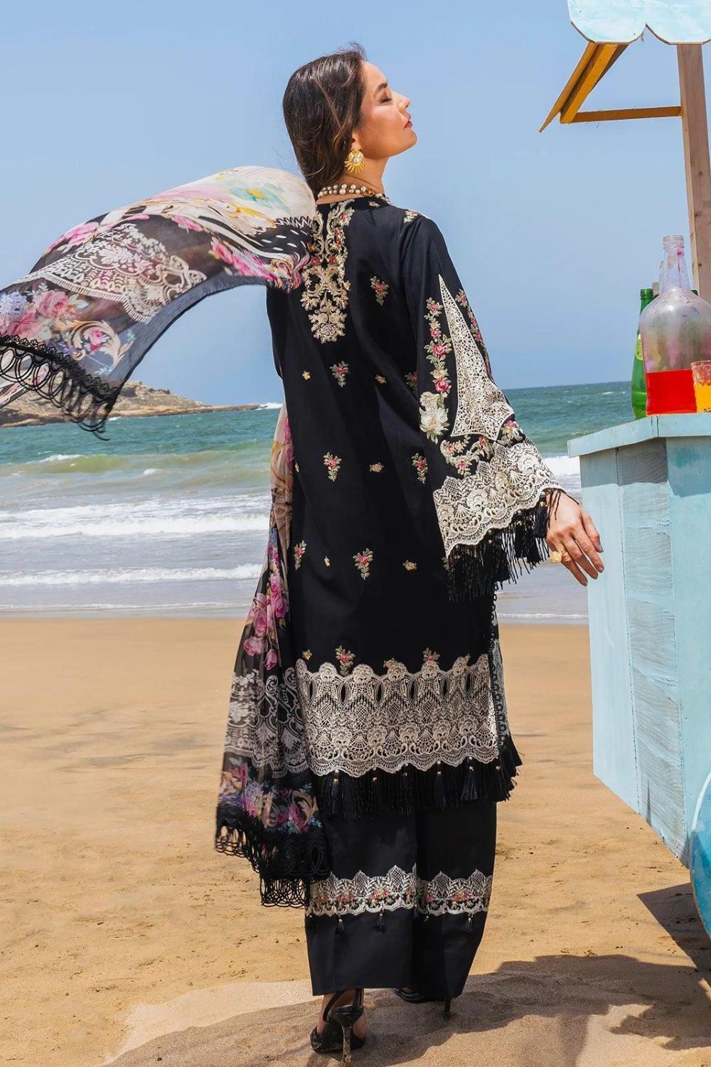 Embroidered Dhanak Unstitched 3PC Set | FS3087