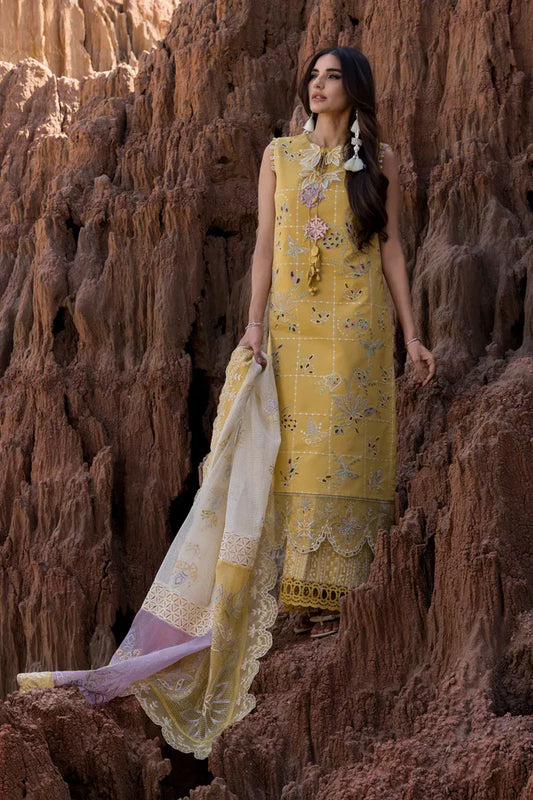 Embroidered Lawn Unstitched 3PC Set | FS7073