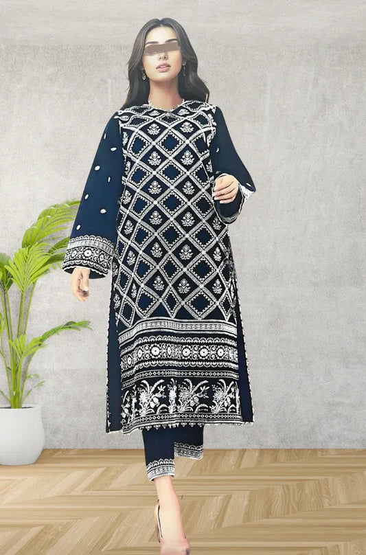 Embroidered Lawn Unstitched 3PC Set | FS7068