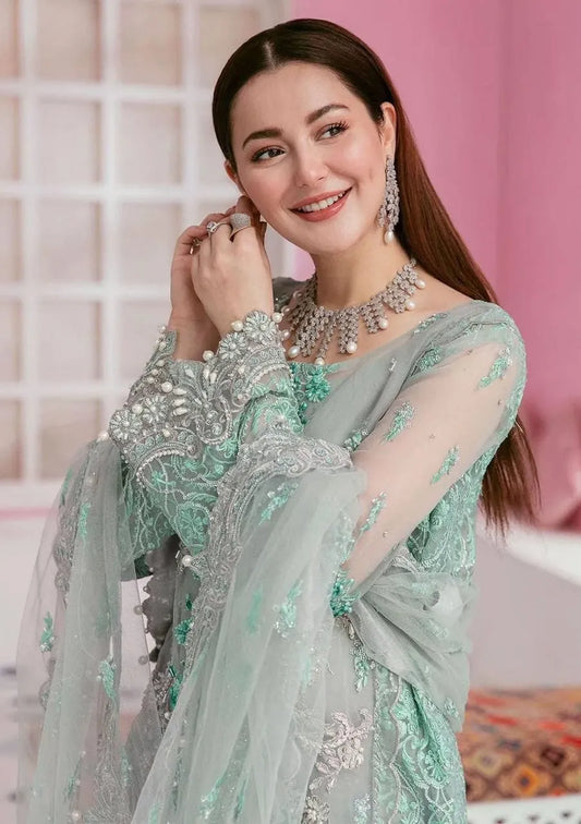 Embroidered Organza Unstitched 3PC Set | ER8101