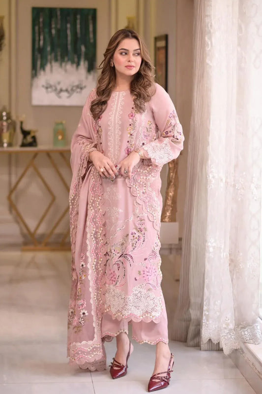 Embroidered Lawn Unstitched 3PC Set | FS7077