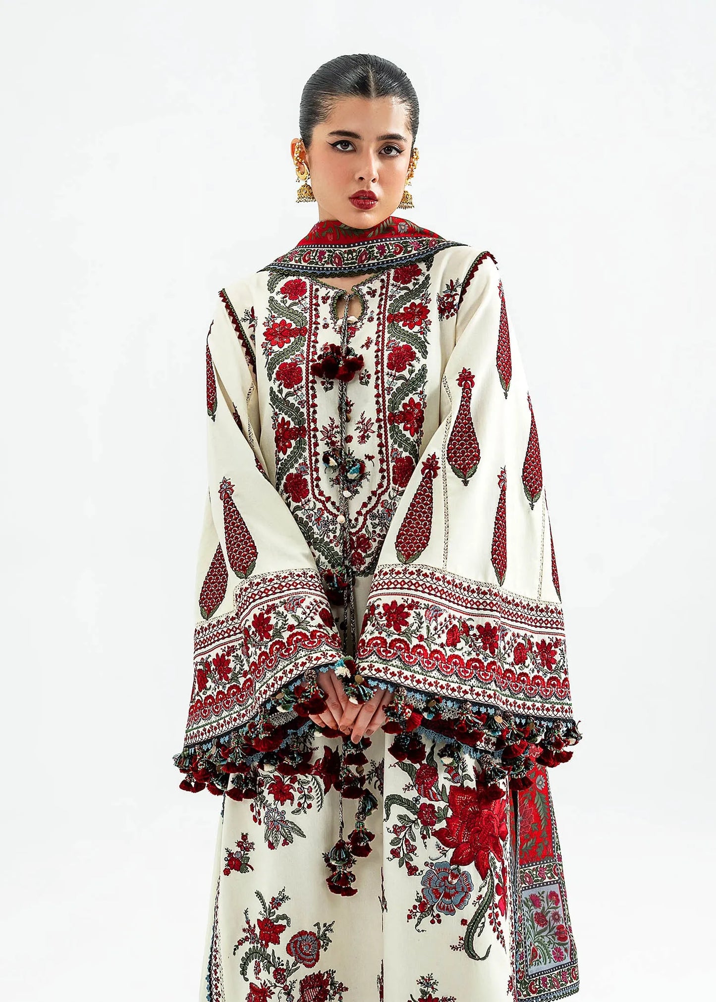 Embroidered Lawn Unstitched 3PC Set | FS7074