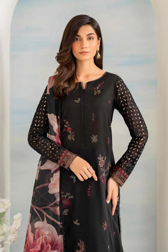 Embroidered Lawn Unstitched 3PC Set | MM1214