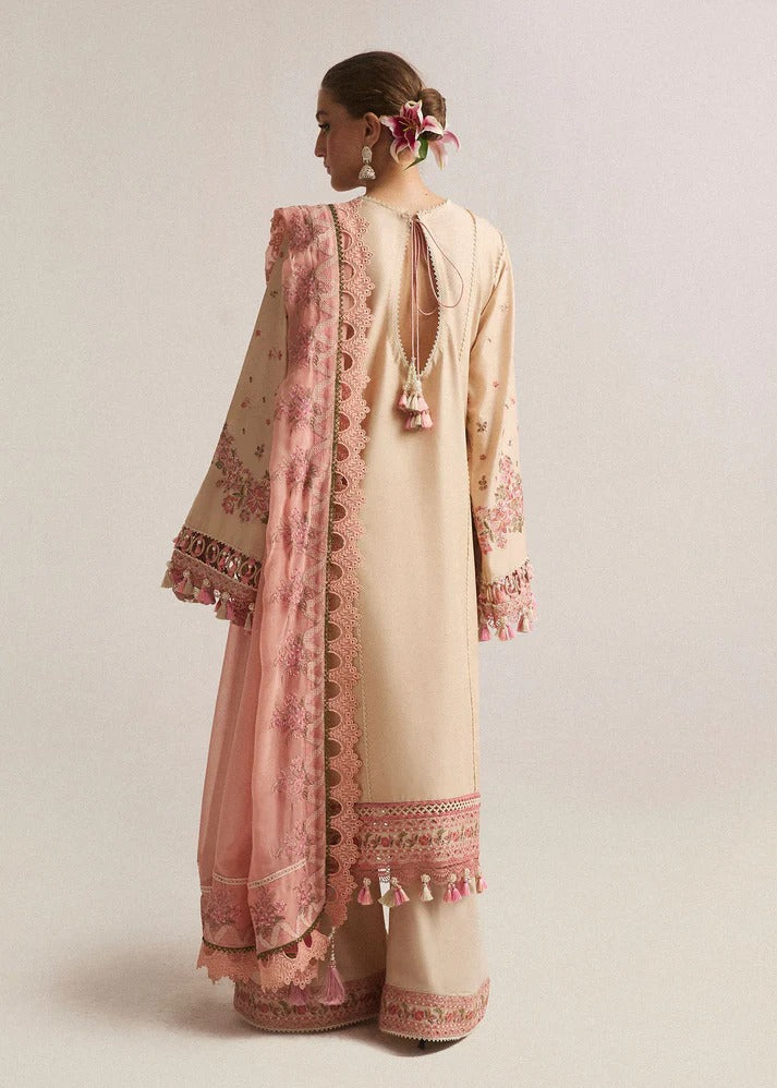 Embroidered Dhanak Unstitched 3PC Set | FS3052
