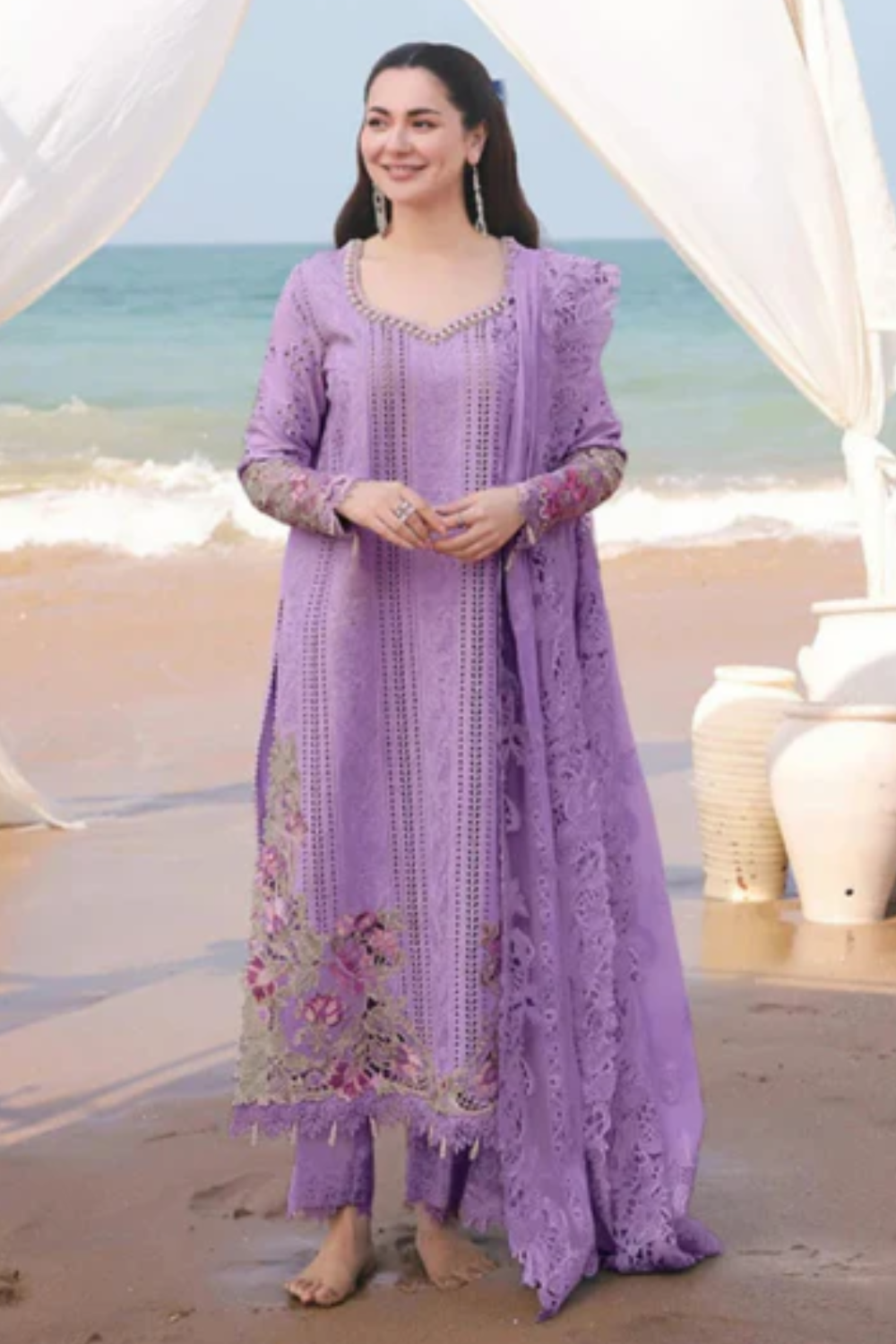 Embroidered Lawn Unstitched 3PC Set | MM1242
