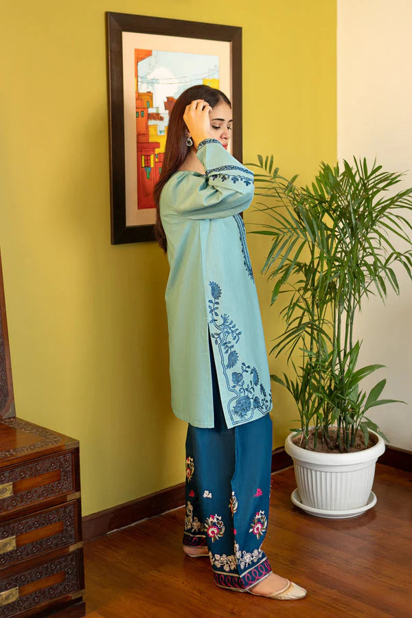 Embroidered Lawn Unstitched 2PC Set | RJ7122