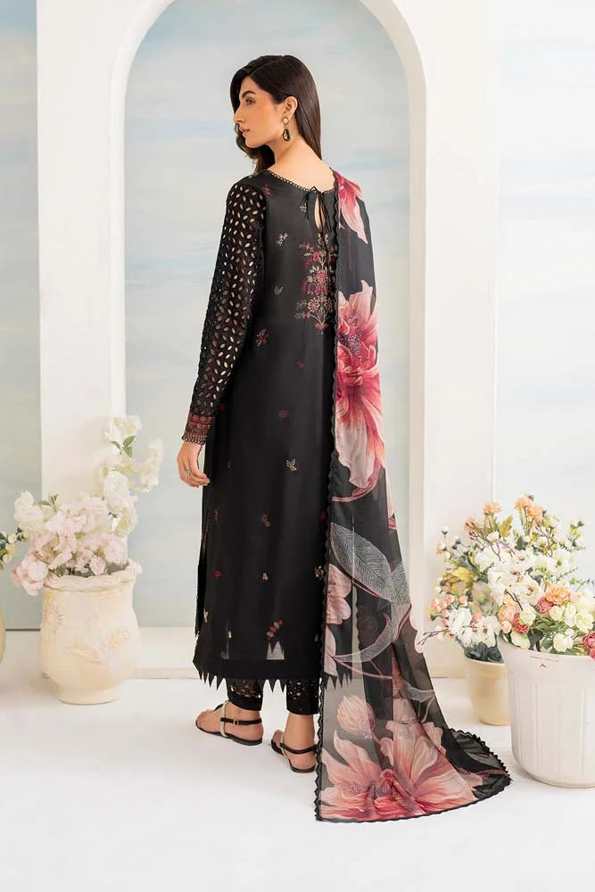 Embroidered Lawn Unstitched 3PC Set | MM1214