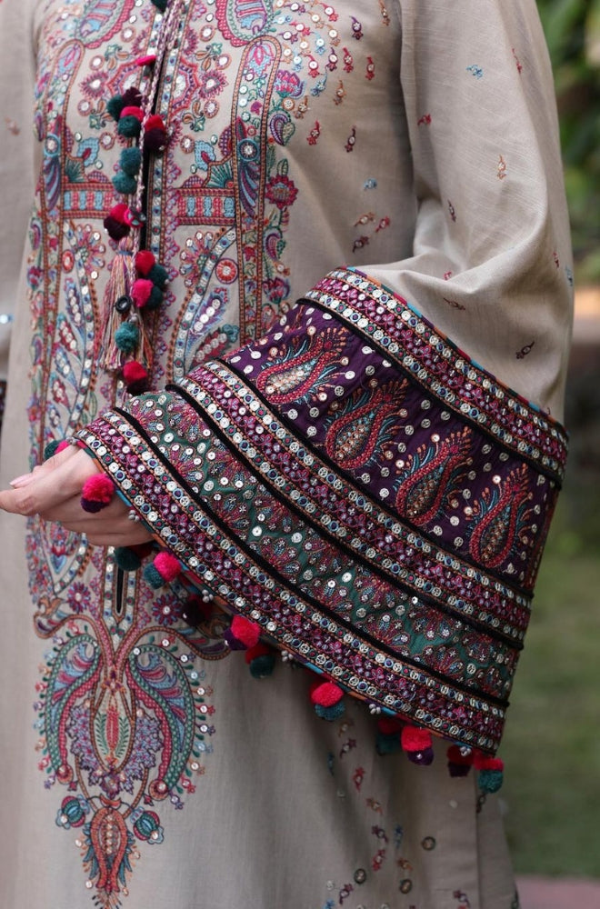Embroidered Lawn Unstitched 3PC | RF1038