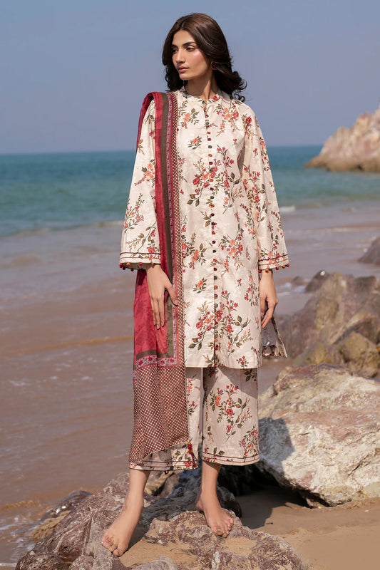 Printed Lawn Unstitched 3PC Set | MM1618