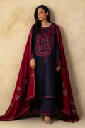 Embroidered Dhanak Unstitched 3PC Set | FS3039