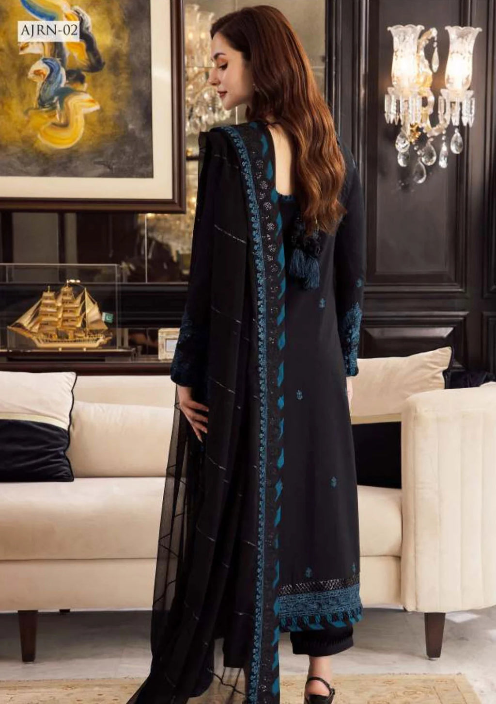 Embroidered Lawn Unstitched 3PC Set | MM1237