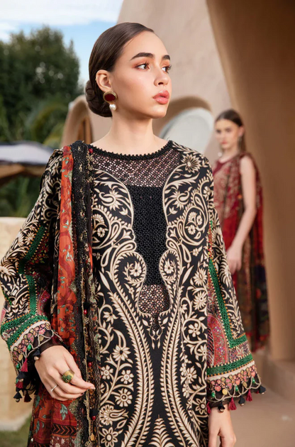 Printed Dhanak Unstitched 3PC Set | FS3097