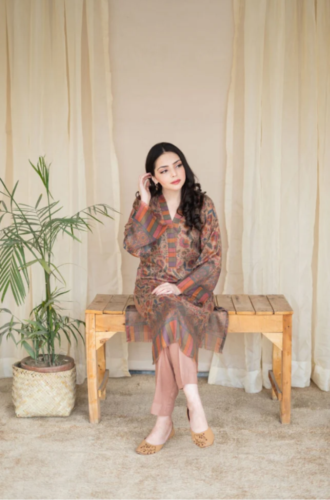 Printed Unstitched 2PC Set | RF1141