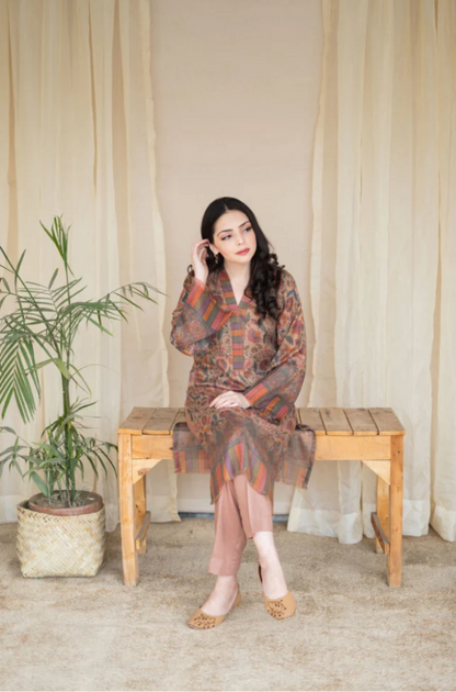 Printed Unstitched 2PC Set | RF1141