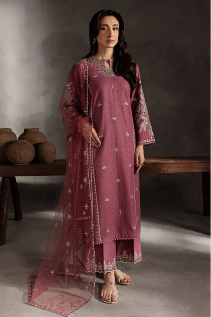 Embroidered Lawn Unstitched 3PC Set | AM7120