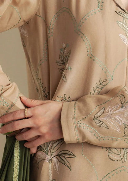 Embroidered Dhanak Unstitched 3PC Set | FS3112