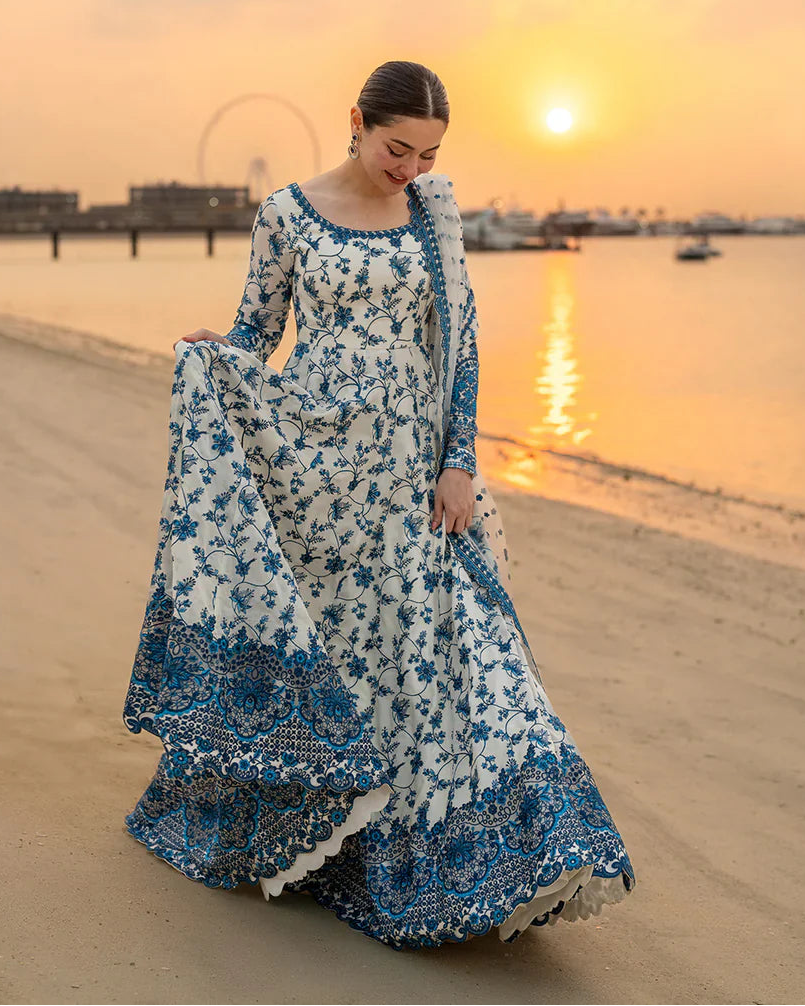 Embroidered Lawn Unstitched 3PC Set |RJ7130