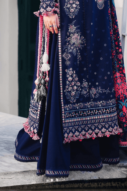 Embroidered Dhanak Unstitched 3PC Set | FS3074