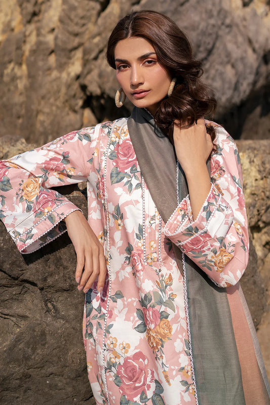 Printed Lawn Unstitched 3PC Set | MM1617