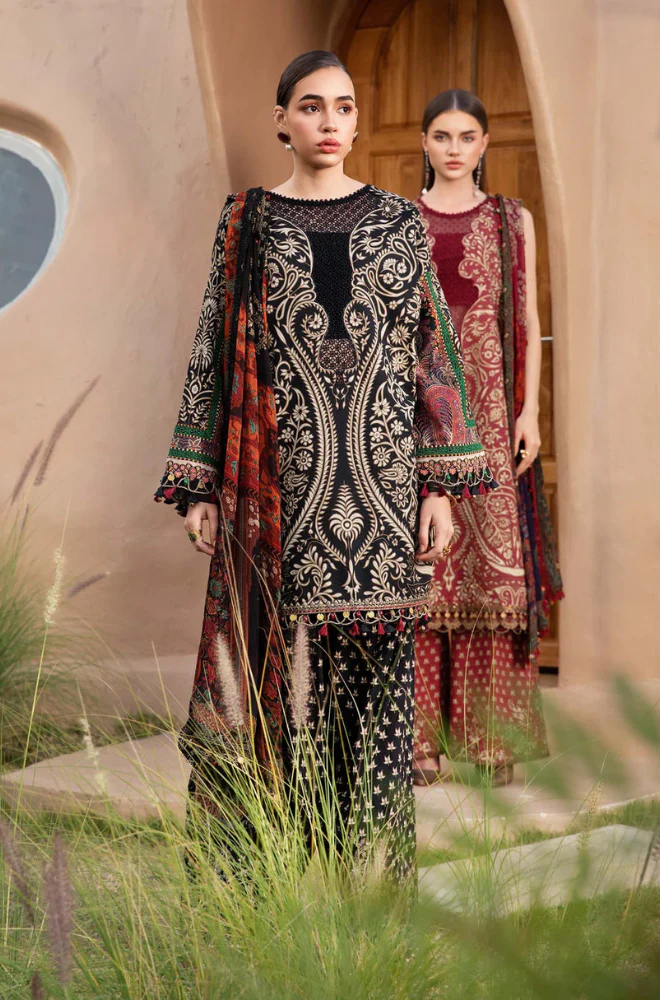 Printed Dhanak Unstitched 3PC Set | FS3097