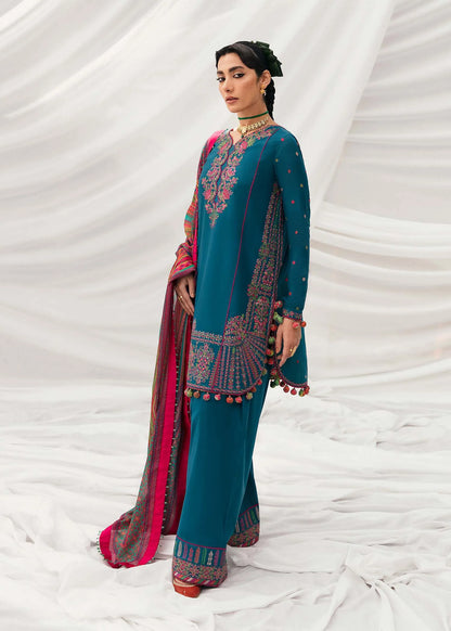 Embroidered Dhanak Unstitched 3PC Set | FS3076