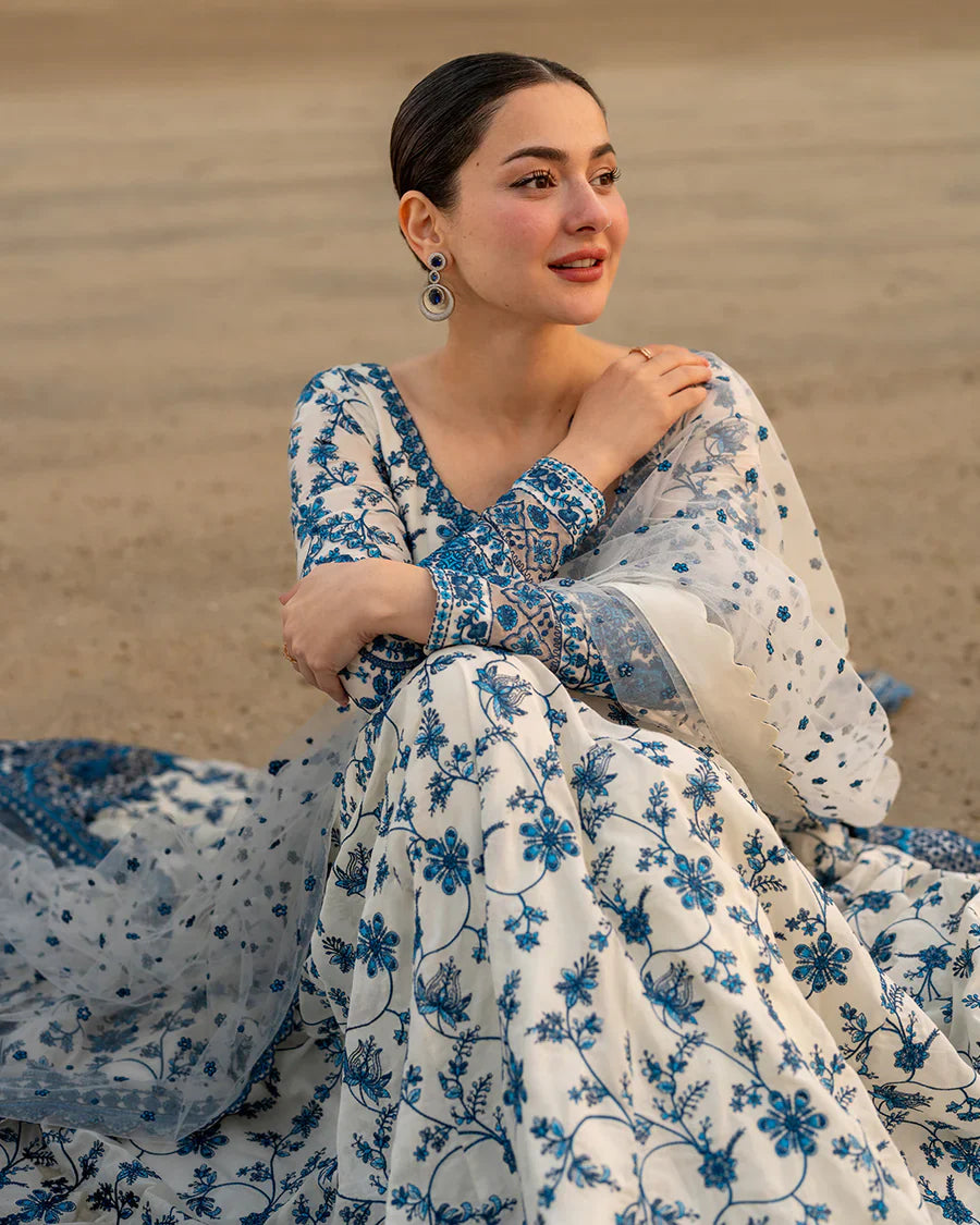 Embroidered Lawn Unstitched 3PC Set |RJ7130