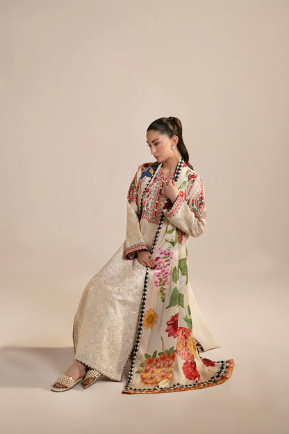 Embroidered Lawn Unstitched 3PC Set | AM7118