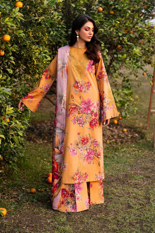 Printed Lawn Unstitched 3PC Set | MM1610