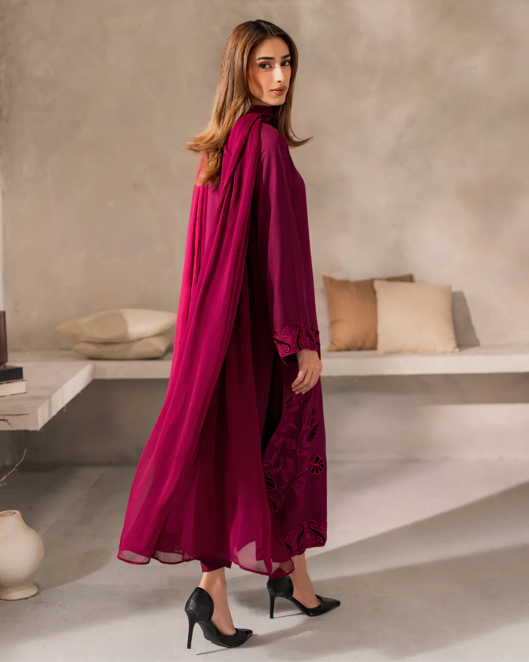 Embroidered Lawn Unstitched 3PC Set | FS7099