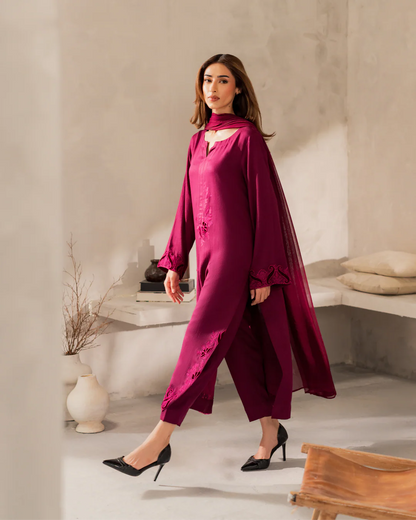 Embroidered Lawn Unstitched 3PC Set | FS7099