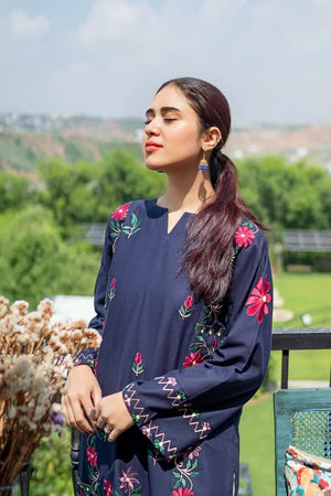 Embroidered Lawn Unstitched 2PC Set | RJ7124