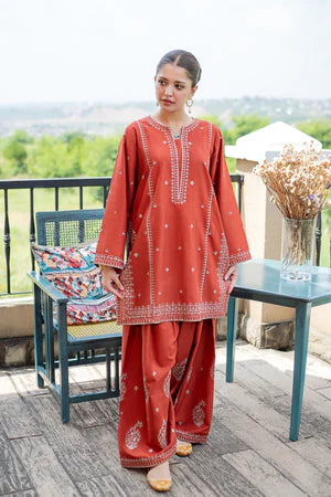 Embroidered Lawn Unstitched 3PC Set | AM7129